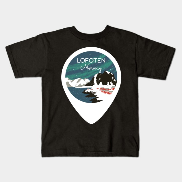 Lofoten Kids T-Shirt by Wlaurence